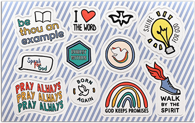 Joyful Expressions Vinyl Sticker Sheet