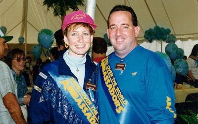 Two WOW Ambassadors with their sashes, posing together